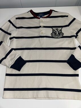 Polo Ralph Lauren Boy’s Long Sleeve Preppy Henley Size 7